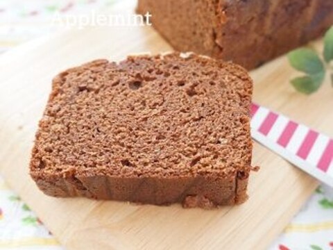 ナッツ入りチョコレートパウンドケーキ